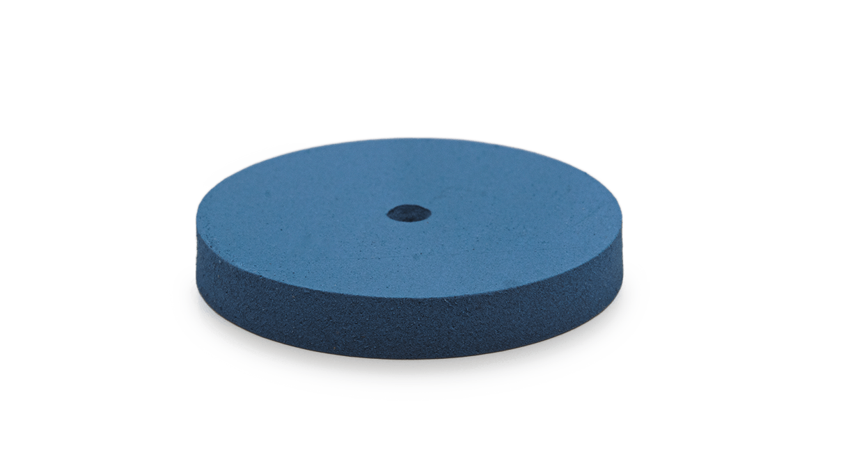 Polisher Eveflex, dark blue, wheel, Ø 22 x 3 mm, hard, grain very coarse