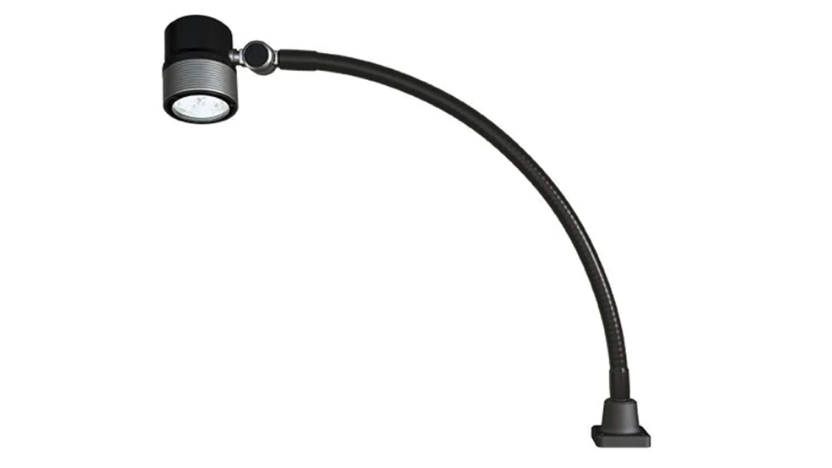 Waldmann Rocia.focus flexible tube luminaire, black, 5000 K, beam angle 10°, 8 W