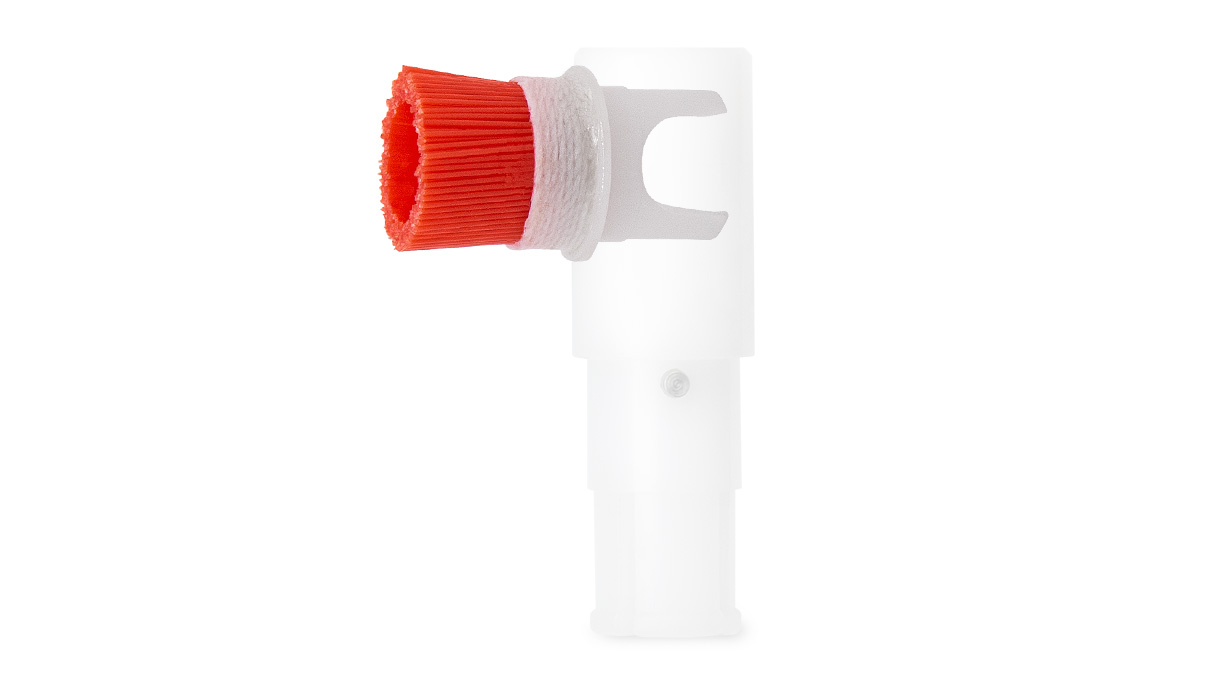 Bürste stark Ø 10 mm, Nylon 0,30 mm, rot, für Aufsatzadapter