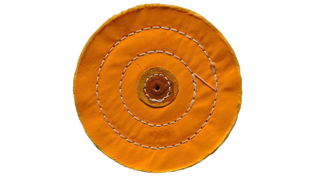 Buffing wheel, Muslin, white, Ø 100 mm, width 25 mm