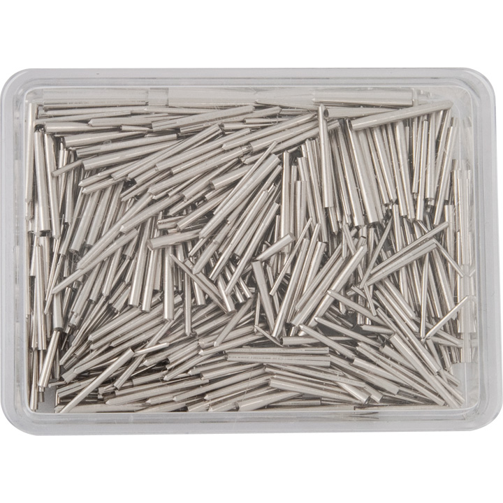 Assortment of 500 conical steel pins for clocks 950310
