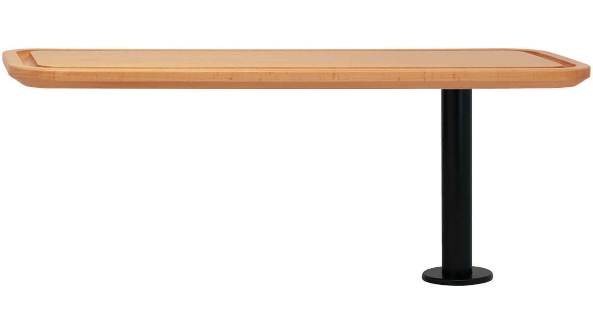 Regalaufsatz, schwebend, 55 x 20 cm, Höhe 20 cm, Buche, Sonderausstattung für Ergolift Evolution 120
cm und 140
cm