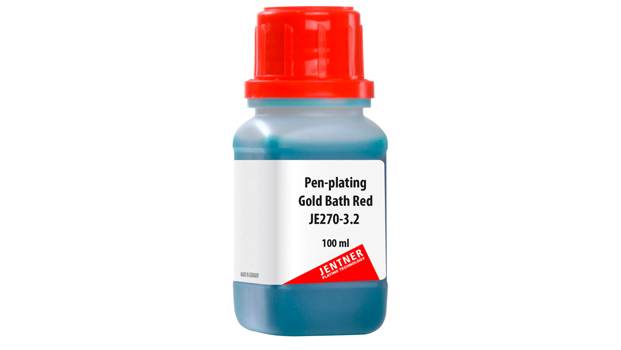 Stiftgoldbad rot JE270, gebrauchsfertig, 2g/100 ml
