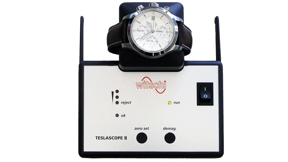 Witschi Teslascope II for measuring magnetism and demagnization