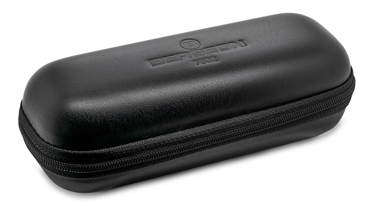 Bergeon 7822 hard shell watch case, imitation leather