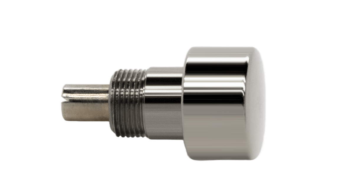 Poussoirs pour des chronographes à visser, tête  Ø 4,5 mm, filetage  Ø 2,75 mm, acier Inox