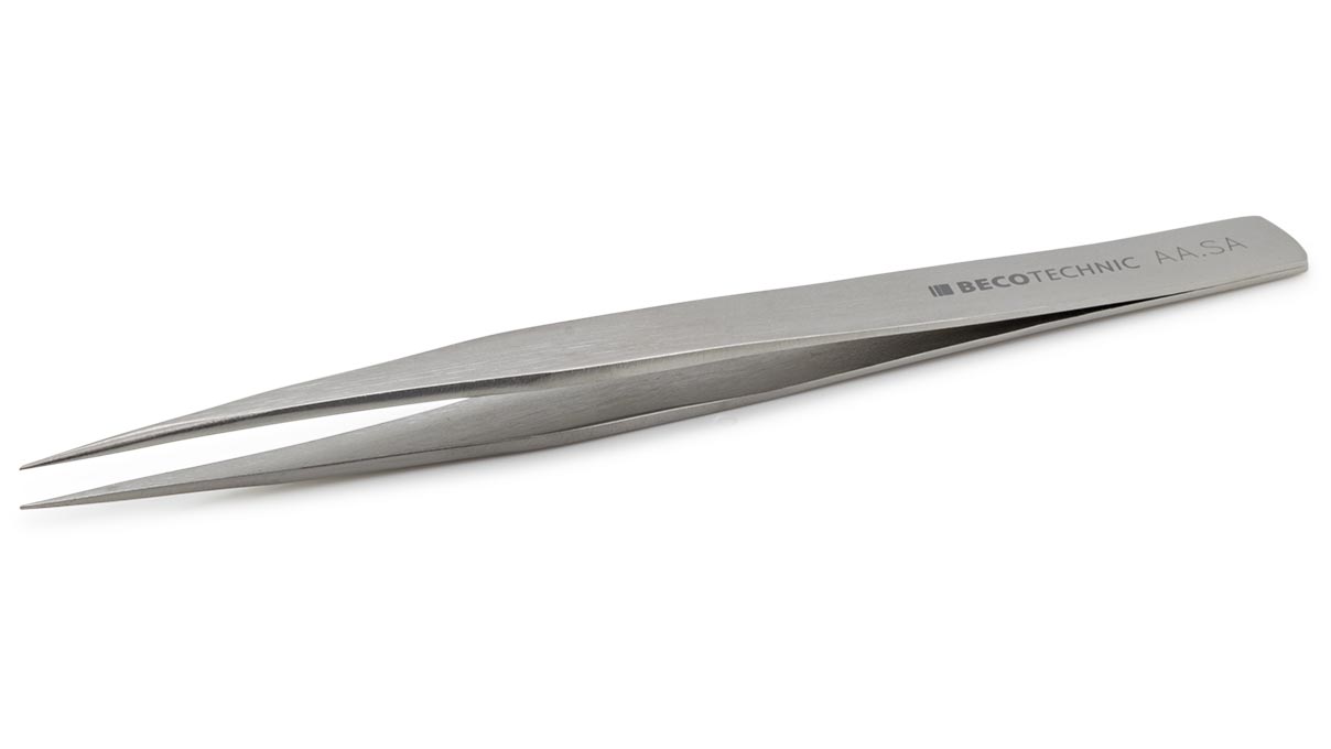 Beco Technic tweezers, Shape AA, Stainless steel, SA, 130 mm