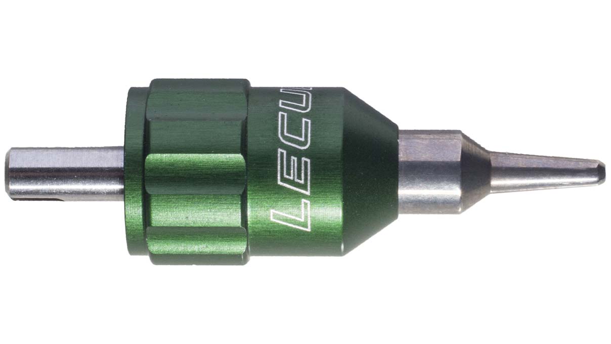 Lecureux Schraubendreherkopf Screw-On, Ø 3 mm, grün, mit Klingenhalter