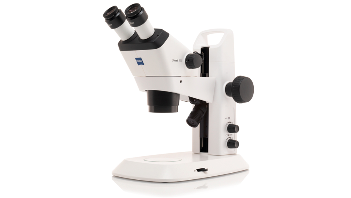 Stereomikroskop Stemi 355, Mikroskop-Set EDU, binocular, Zoompositionen 0,72x bis 4x, Spot-Leuchte C
LED, Stativ C EDU