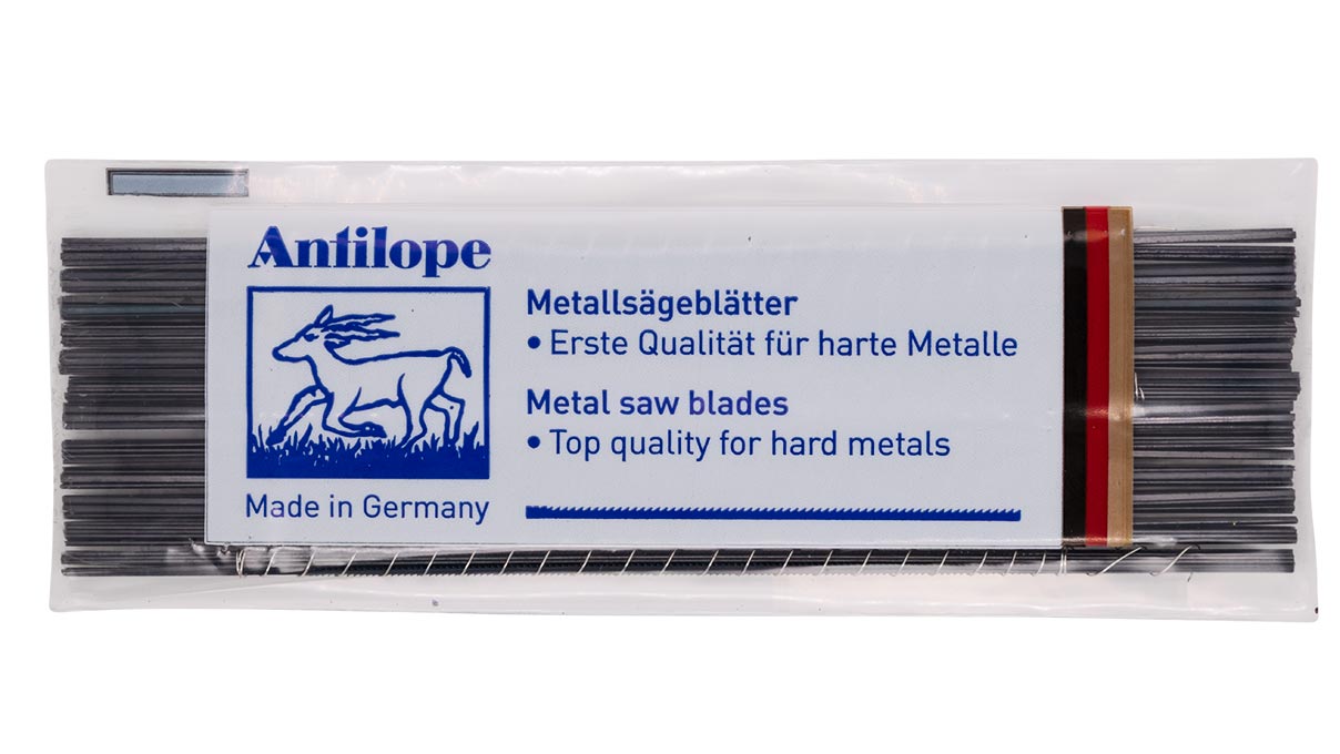 Antilope Blauw Juwelierszaagbladen, 6, 144 stuks