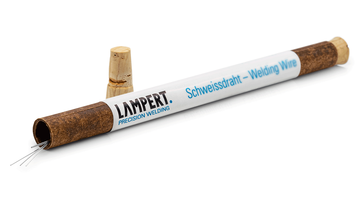 Lampert Schweißdraht Au 585 Y, für 585/- Gelbgold, Ø 0,25 x 500 mm