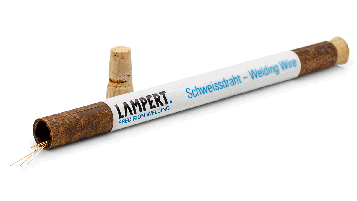 Lampert Schweißdraht Au 750 Rose, für 750/- Roségold, Ø 0,25 x 500 mm