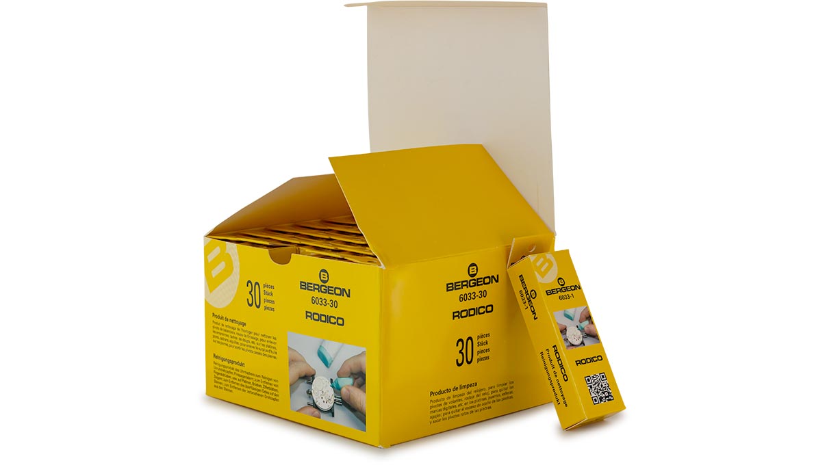 Bergeon 6033-30 Rodico Original reinigingsmiddel, 36 g, 30 stuks