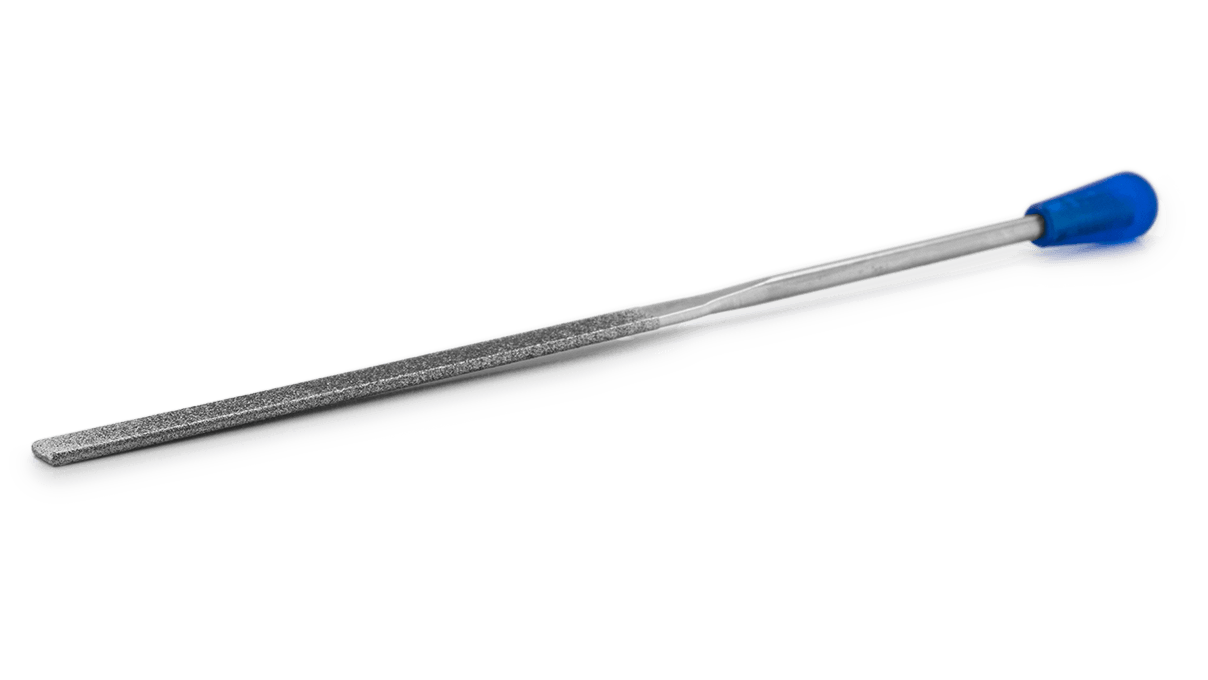 Diamant-Nadelfeile flach mit runden Kanten 140 mm Körnung D 91