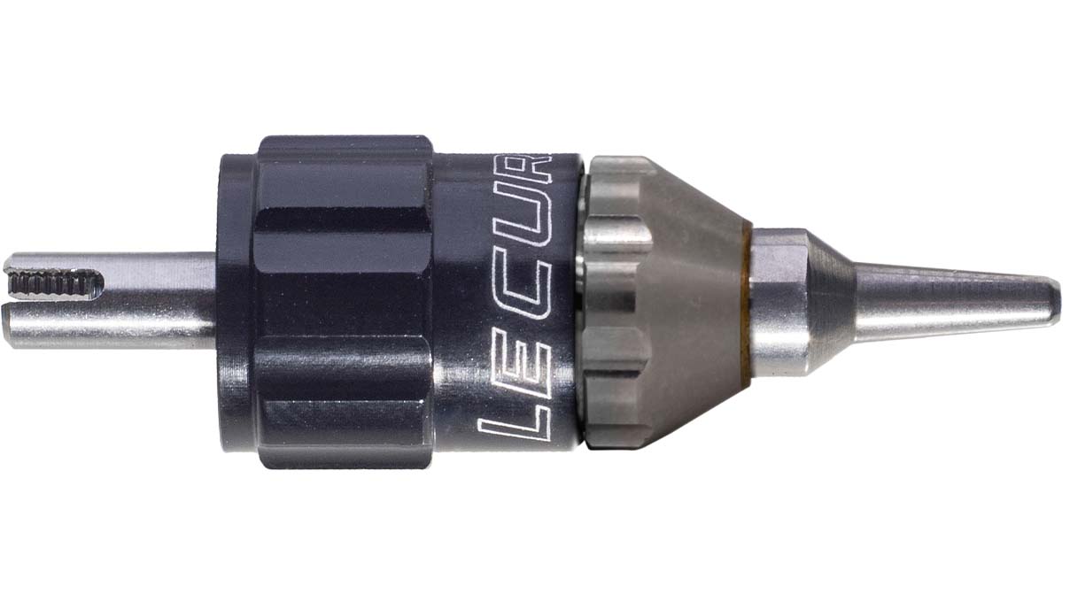 Lecureux Schraubendreherkopf Screw-On, einstellbar, Ø 1,2 mm, schwarz, mit Klingenhalter