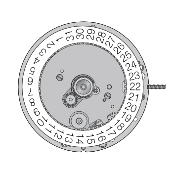 AU-Werk ETA 210.011 H1 9''' DATE3 NO SC Quarz (346 | SR712SW)