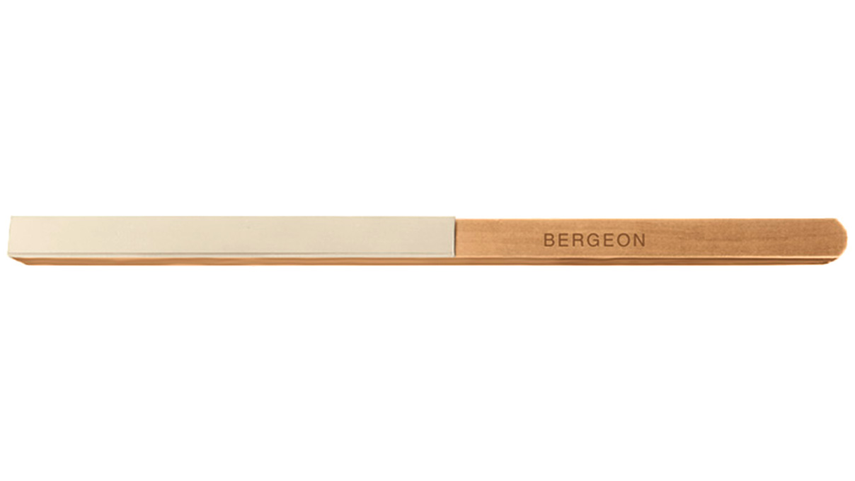 Bergeon 1282-12 leather buff, white, width 12 mm