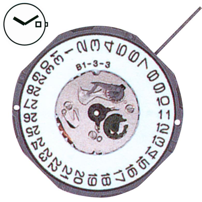 AU-Werk Miyota 1M15 10 1/2''' DATE3 NO SC Quarz (364 | SR621SW)