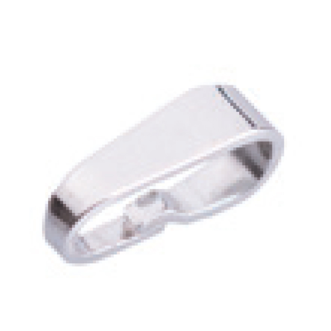 Bail, punched, length 6,5 mm, 925/- silver