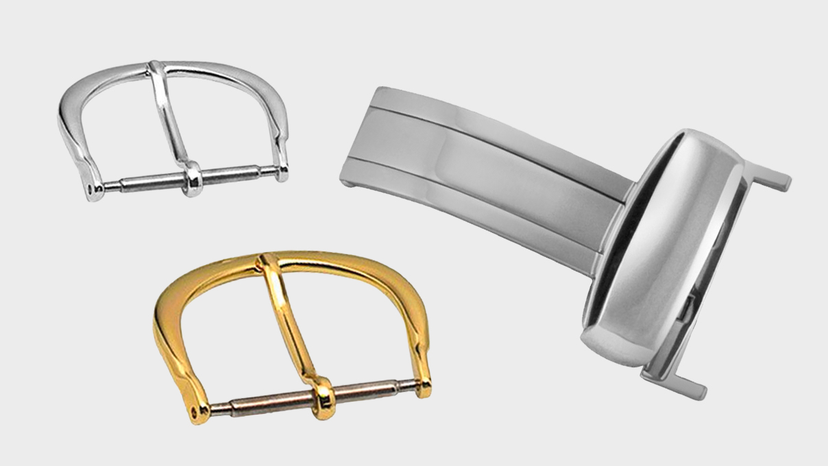 Clasps for watch straps