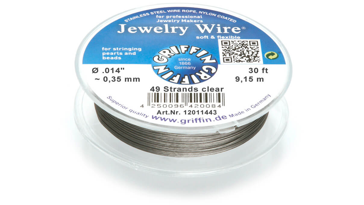 Griffin Jewelry wire, stainless steel, 9,15 m, Ø 0,35 mm