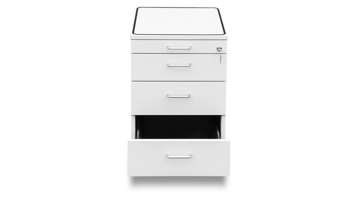 Ergolift Evolution drawer container, white