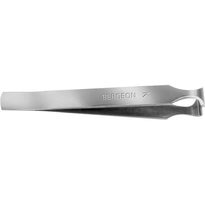 Bergeon 7427-NP-K tweezers type K, for cutting, nickel-plated carbon steel
