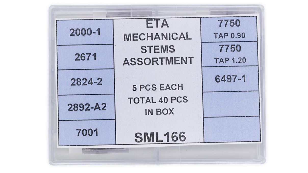Assortment 40 winding stems ETA (mechanical)