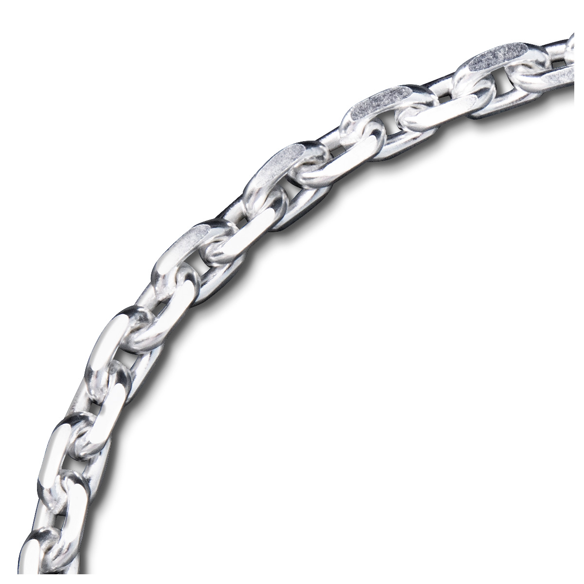 Cadena para relojes de bolsillo, cadena del ancla Ø 1,5 mm, 925/- plata, longitud 25 cm