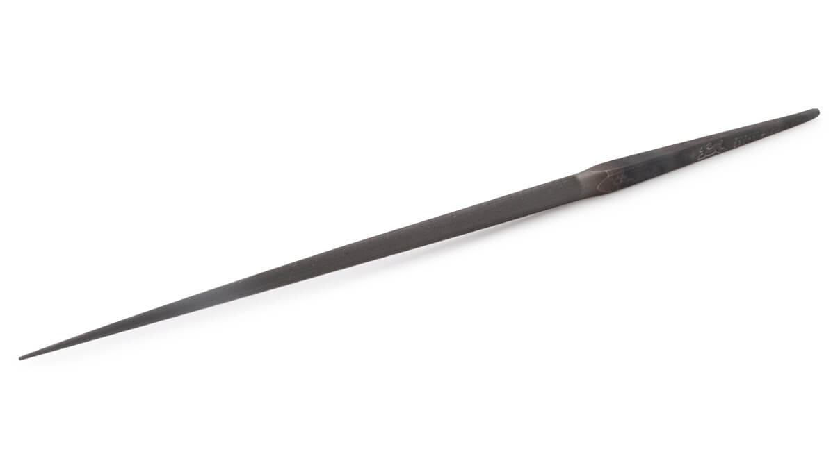 Vallorbe Präzisionsfeile, rund für Zapfenlöcher, 50 mm, Hieb 4 Vallorbe Präzisionsfeile, rund für Zapfenlöcher, 50 mm, Hieb 4