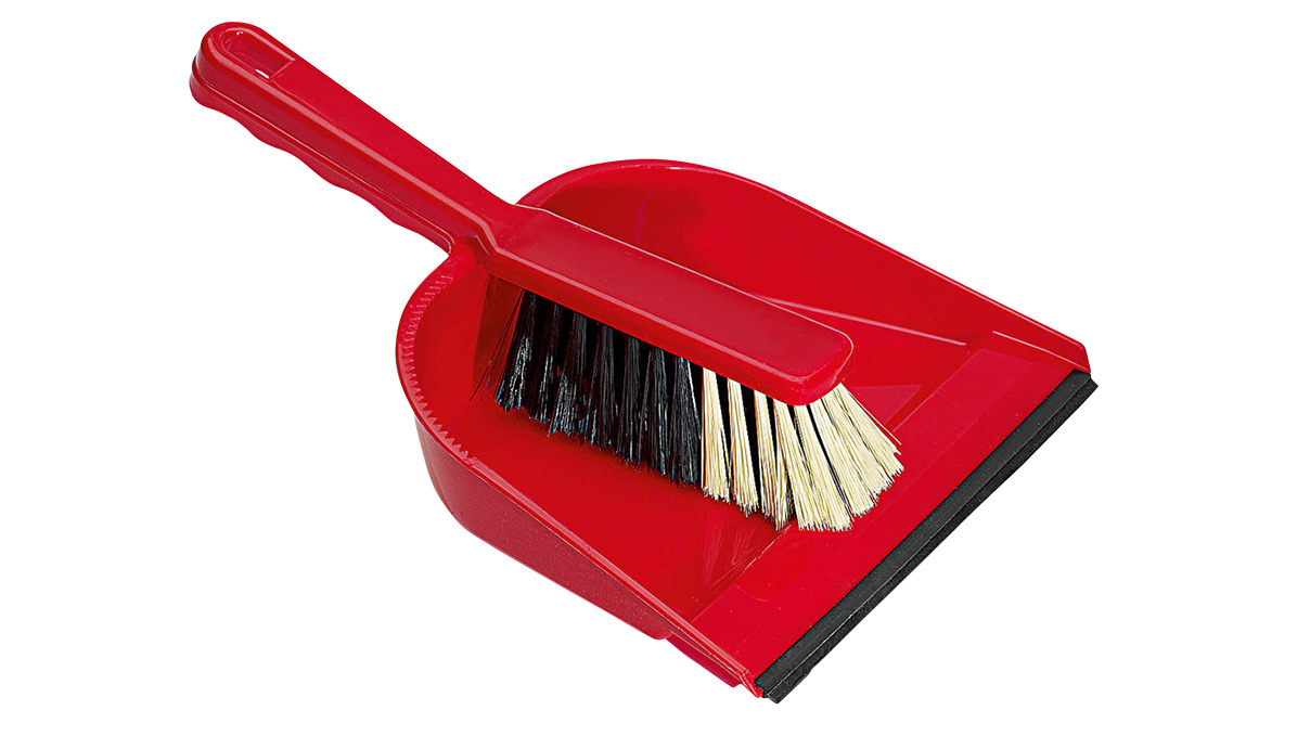 Sweeping set, plastic with lip

