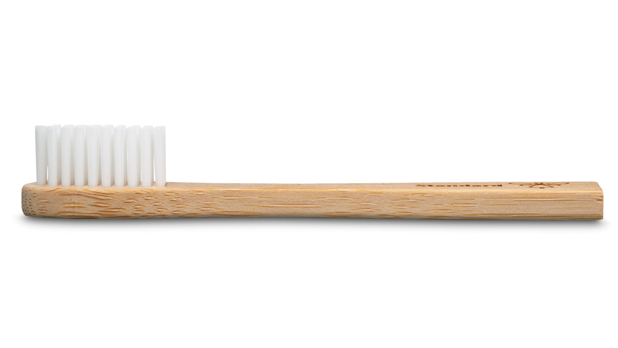 Heli cleaning brush standard, length 100 mm, with bamboo handle