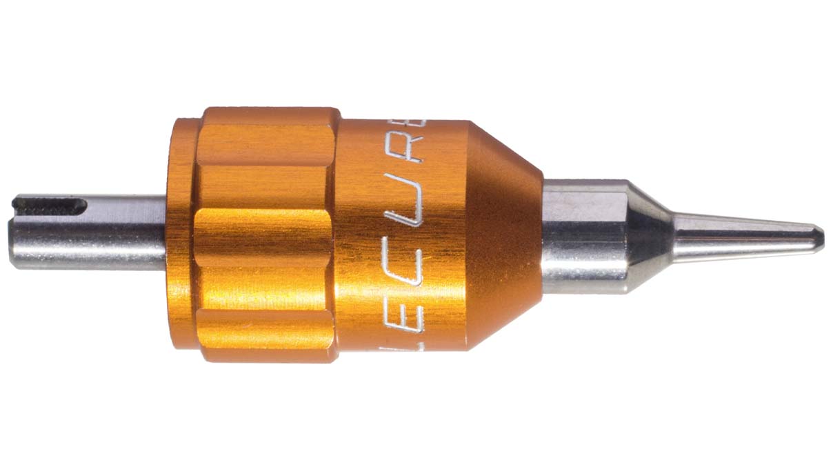 Lecureux screwdriver head Screw-On, Ø 0,7 mm, orange, with bit holder