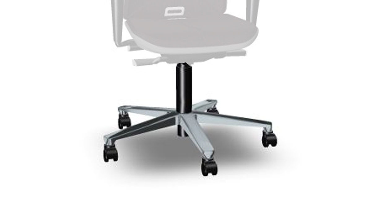 Bimos Base for work chair Neon, polished aluminum (surcharge)
