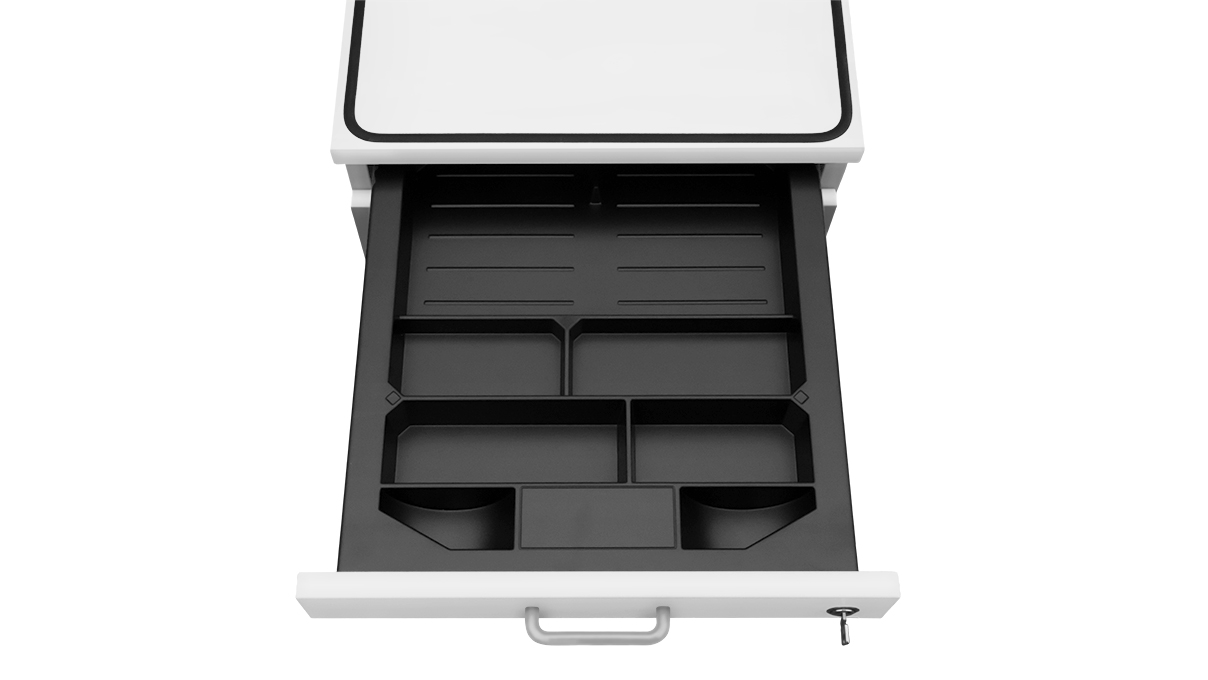 Ergolift Evolution drawer container, white