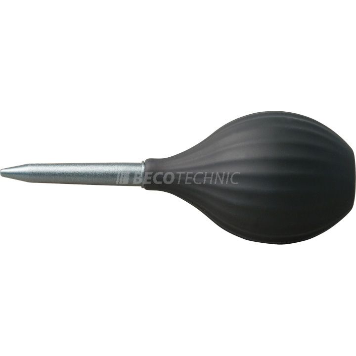 Ventilador negro con dos extensiones de plástico