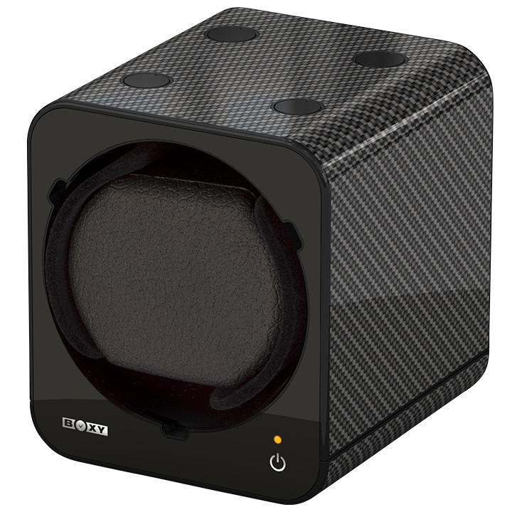Boxy Fancy Brick watch winder, carbon, without adapter