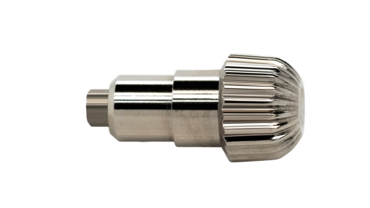 Pulsador impermeable P60 para cronógrafos a prensar, cabeza Ø 4,0 mm, tubo Ø 2,0 mm, recorrido del muelle 2,0 mm, acero inoxidable