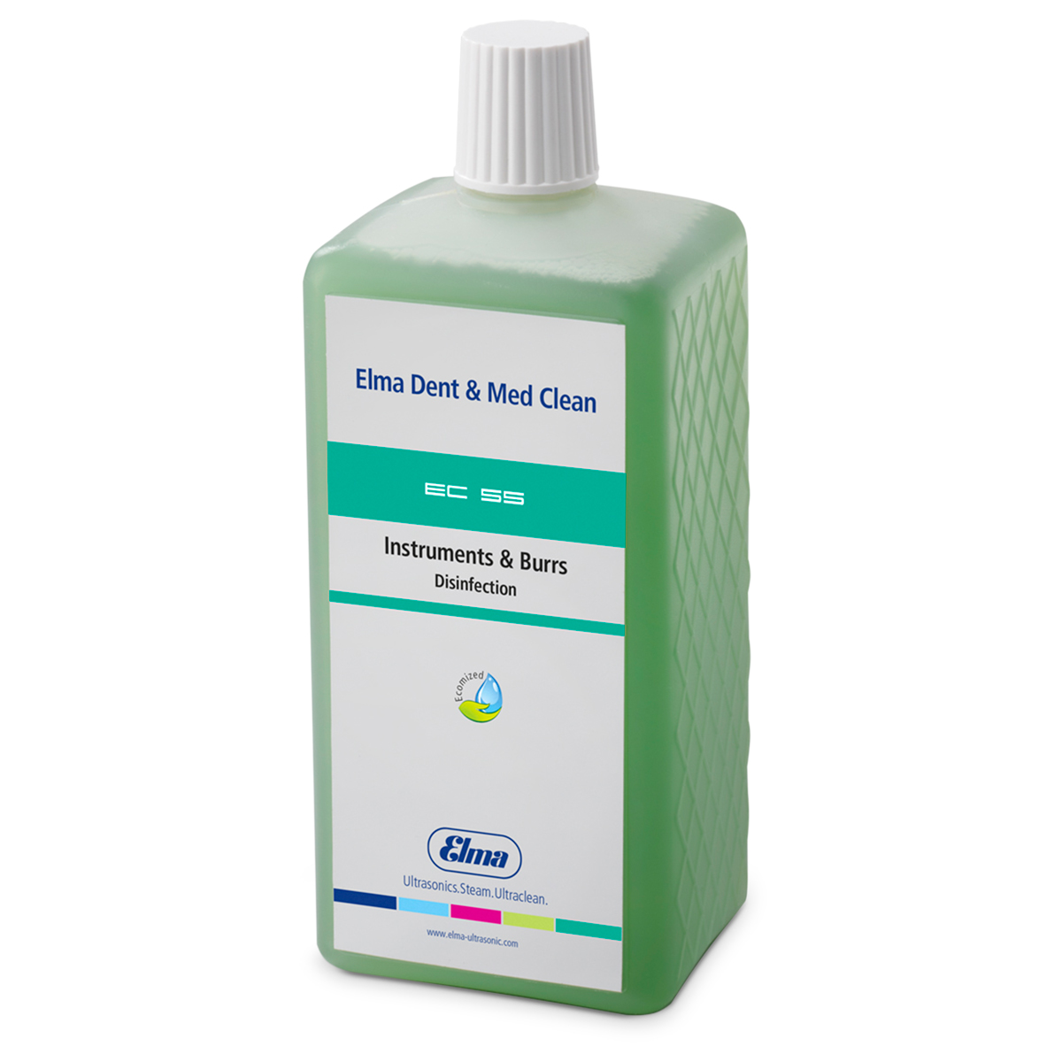 Elma Clean 55, concentraat voor desinfectie in dompelbad met en zonder ultrageluid, 1 liter