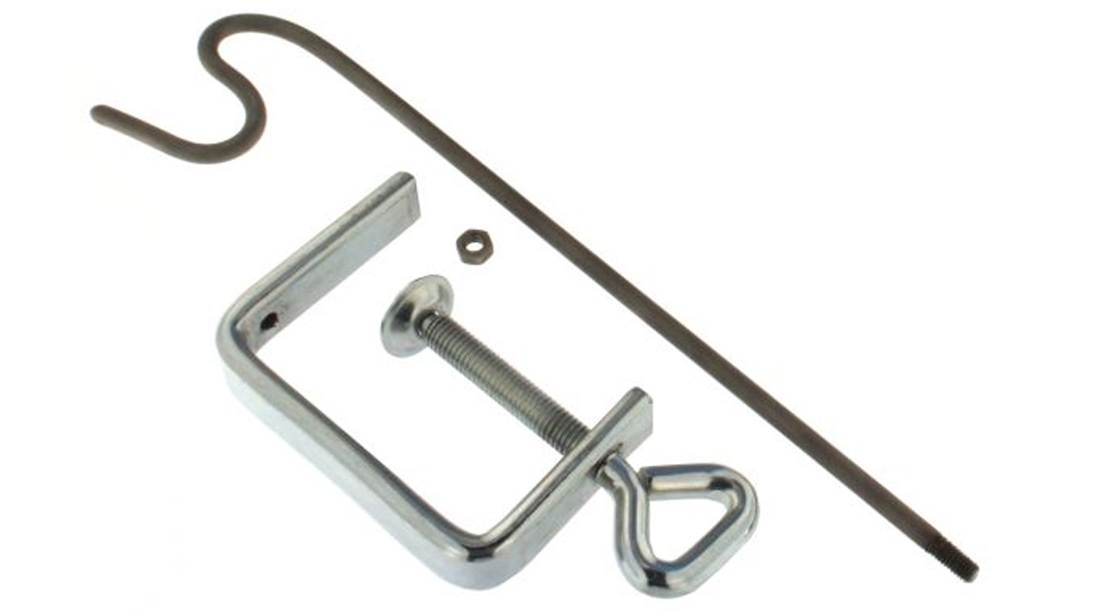 Soldering iron holder with table clamp