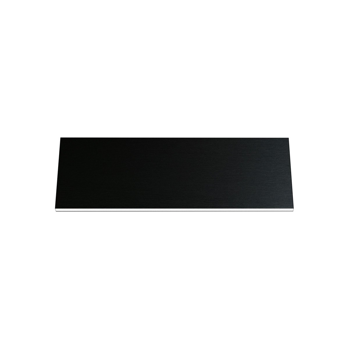 Engraving plate, Resopal, black, rectangular, 50 x 15 mm, 1,5 mm thick, with adhesive
