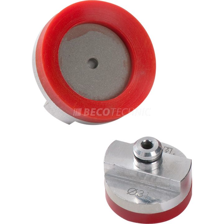 VOH suction cup Ø 31 mm for rack presses B-30 and P-3, red, Shore A