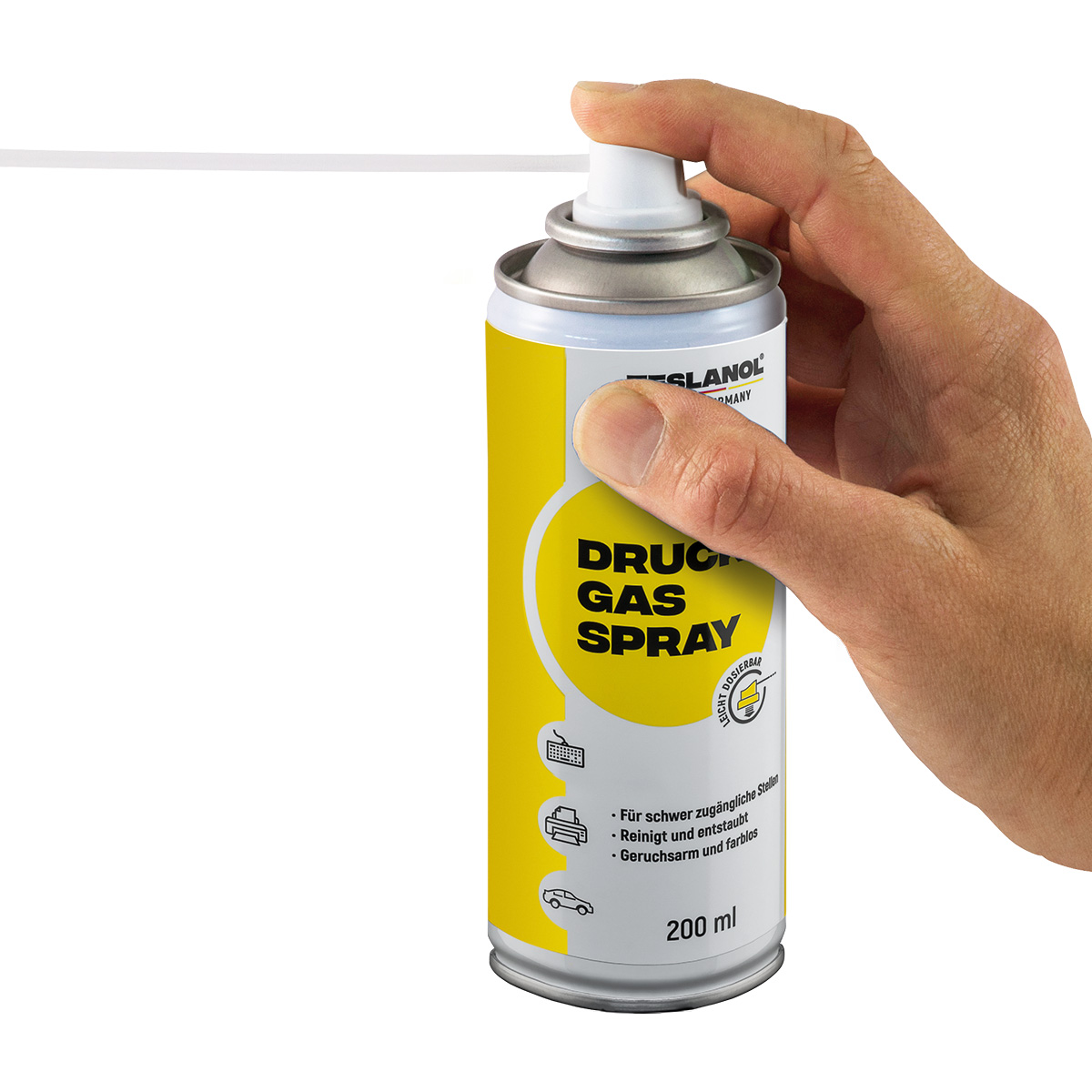 Teslanol D schoonmaak druk-gas spray, 200 ml