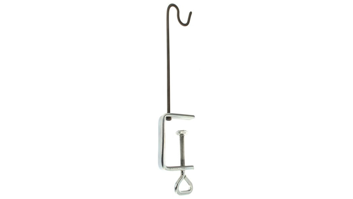 Soldering iron holder with table clamp