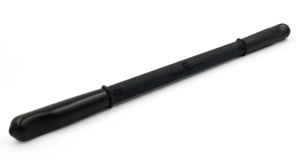 Uitlijnbare pen met zelfklevende eindstukjes, Ø 3 en Ø 6 mm