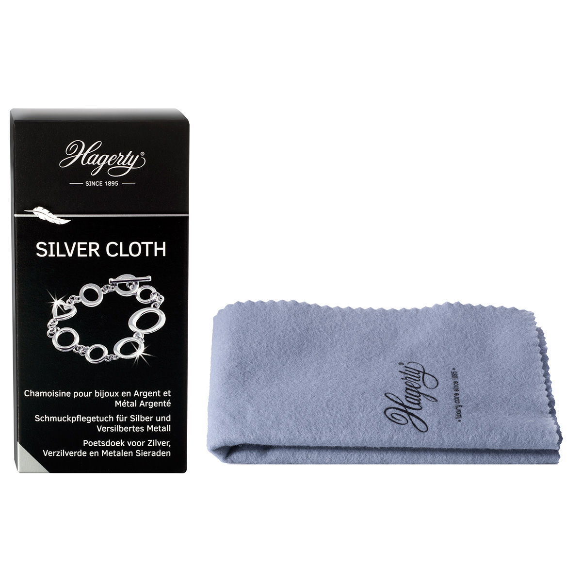 Hagerty Silver Cloth, care cloth for silver, 36 x 30 cm