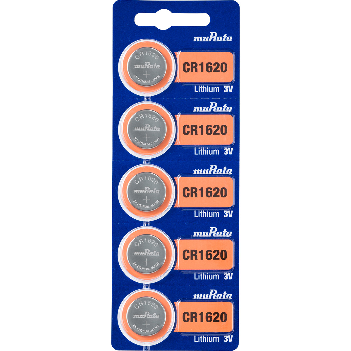 Murata Litio pila CR 1620 embalaje de blister