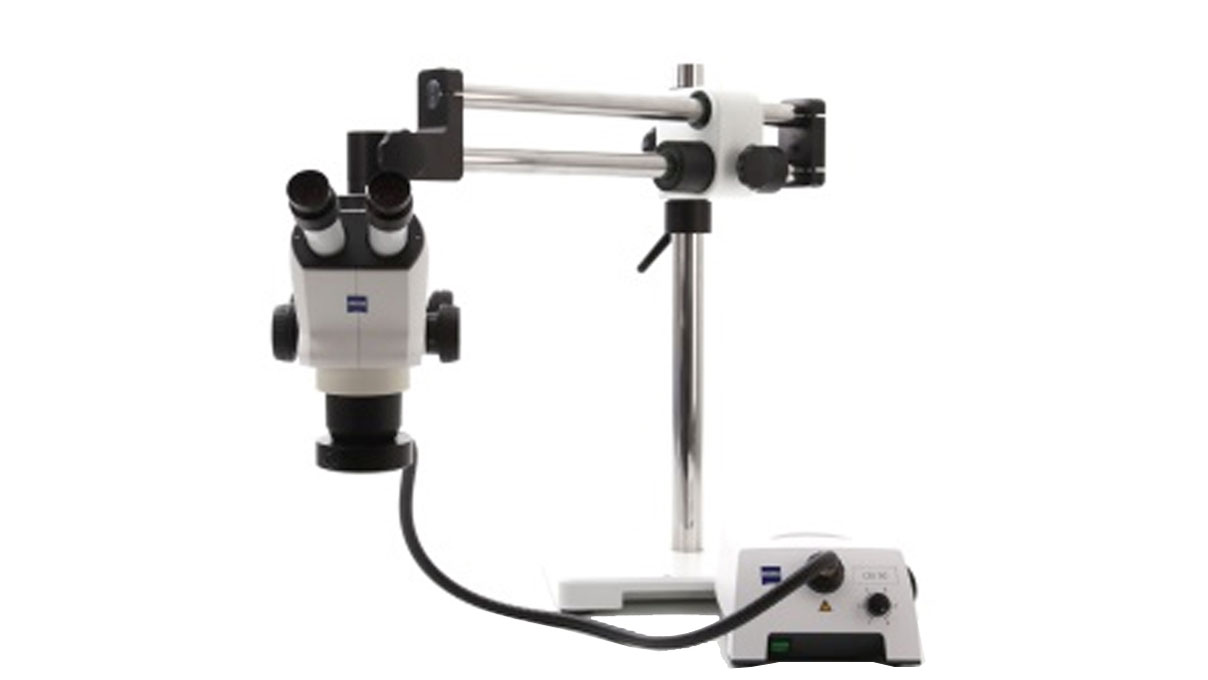 Stemi 508 doc, tabletop tripod with double boom SDA, incl. Axiocam 208, WiFi and high-power ring light HPRL