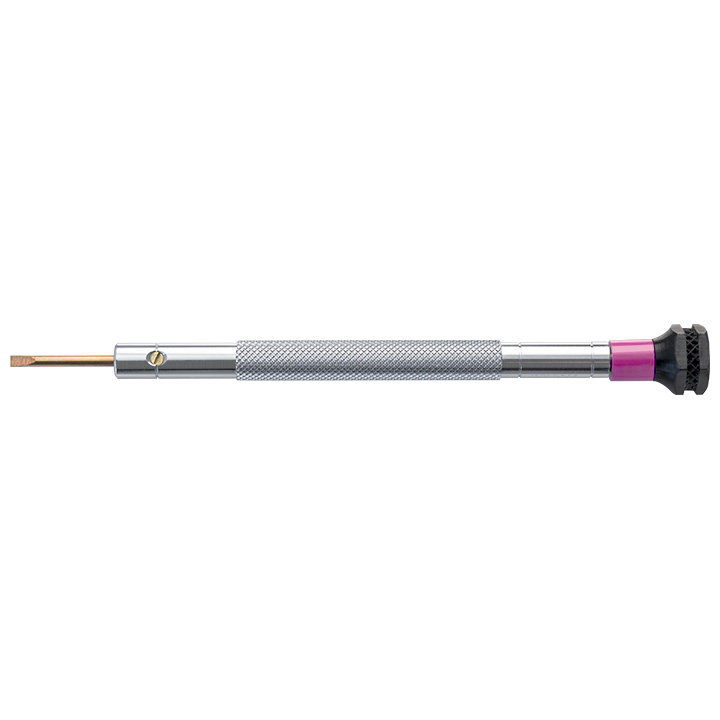 BasicPlus screwdriver, slot, 1,6 mm, violet, antimagnetic