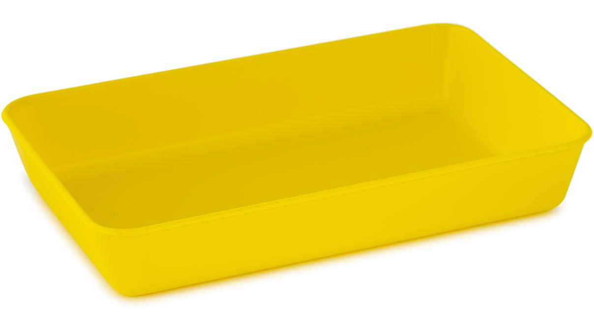 Stapel- und Arbeitsschale, 175 x 100 x 34 mm, gelb